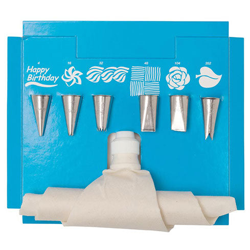 Ateco 8 Piece Decorating Set with Flex Bag