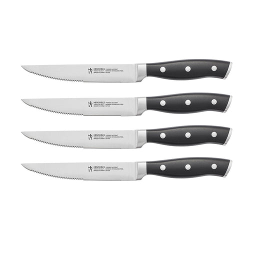 Henckels Forged Accent 4 pc Steak Knife Set - Black