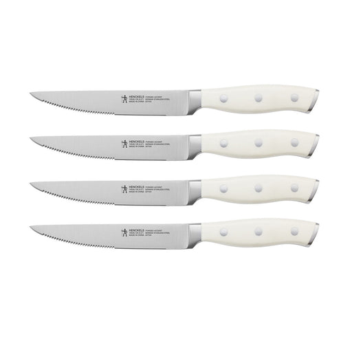 Henckels Forged Accent 4 pc Steak Knife Set - White 