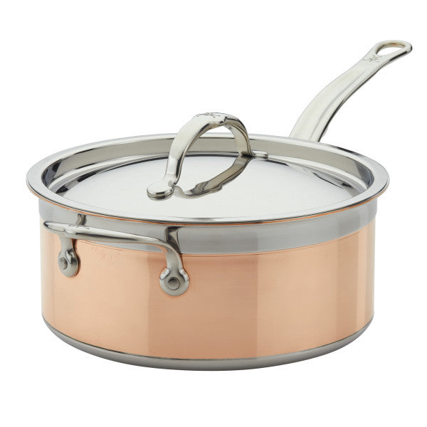 Hestan CopperBond 4qt Induction Copper Saucepan