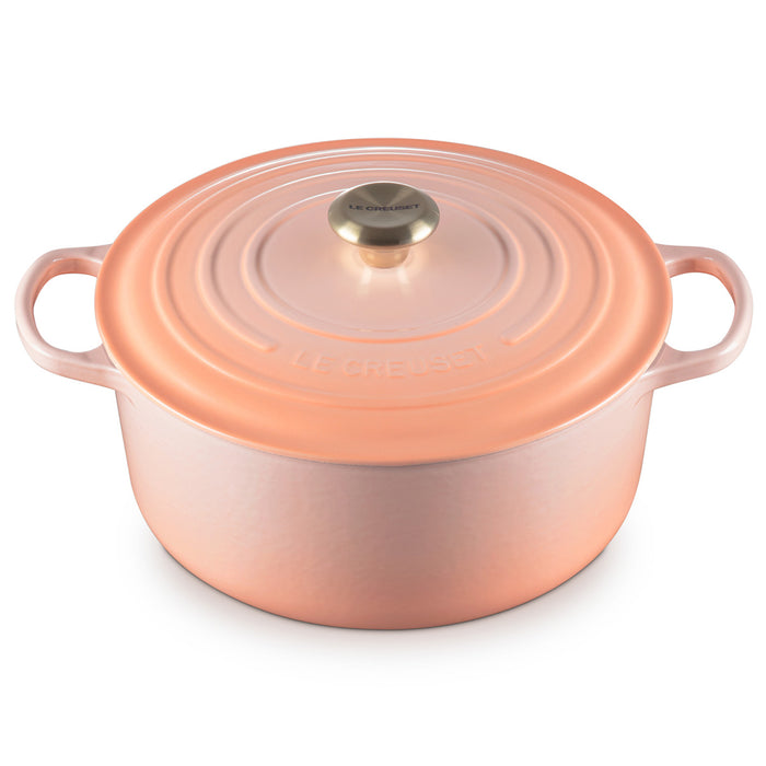 Le Creuset Enameled Cast Iron Signature 7 1/4 Quart Round Dutch Oven in Peche