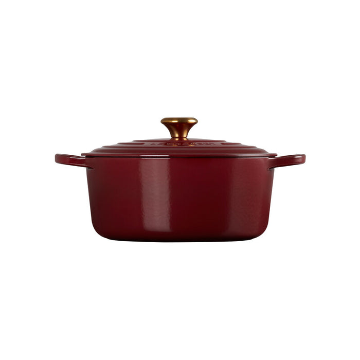  Le Creuset Enameled Cast-Iron 7-1/4-Quart Round French Oven,  Cherry Red: Dutch Ovens: Home & Kitchen