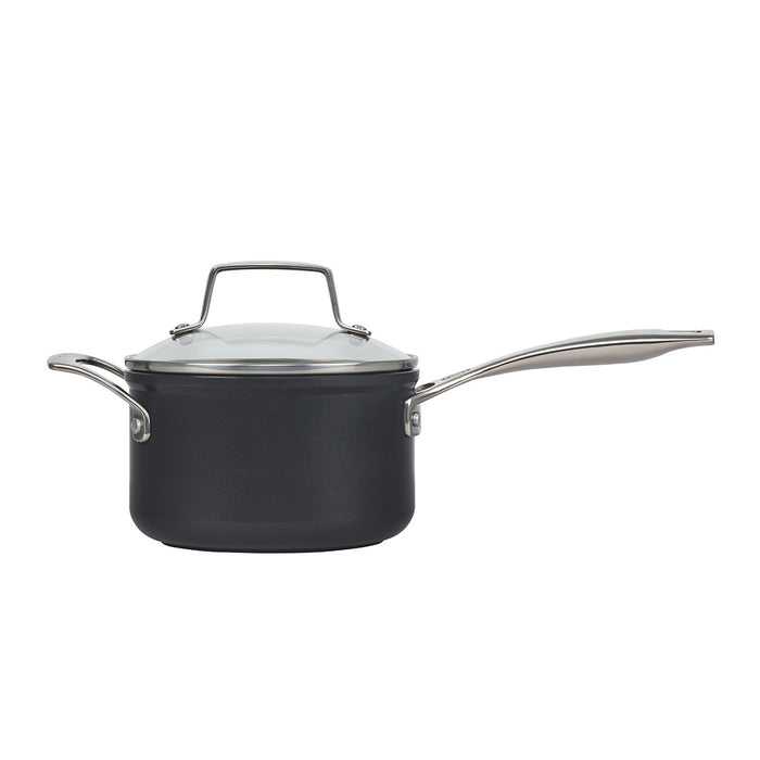 Le Creuset Essential Nonstick Ceramic 2 Quart Saucepan with Glass Lid