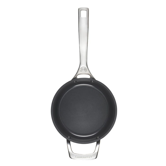 Le Creuset Essential Nonstick Ceramic 3 Quart Saucepan with Glass Lid