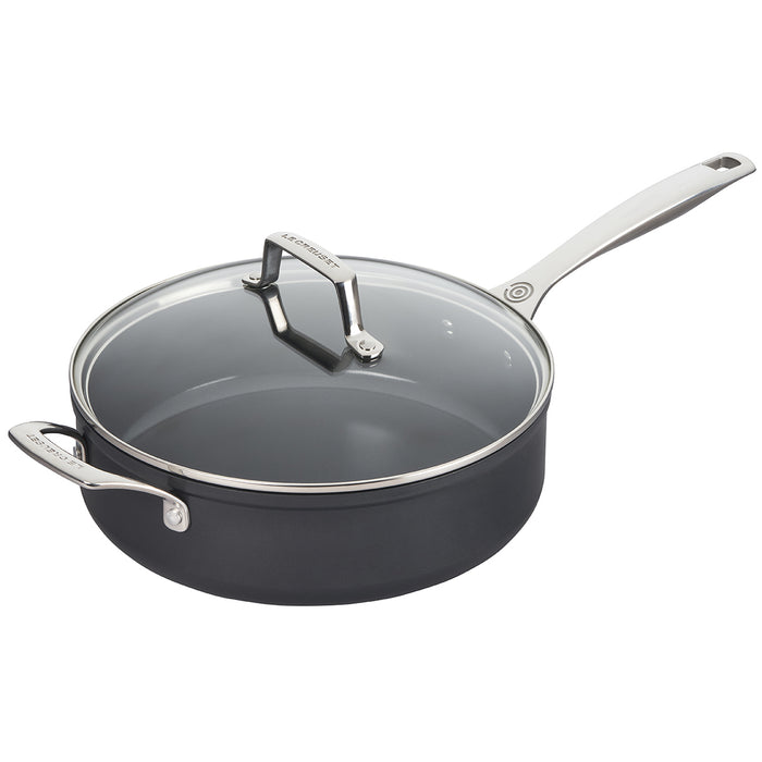 Le Creuset Essential Nonstick Ceramic 4.25 Quart Sauté Pan with Glass Lid