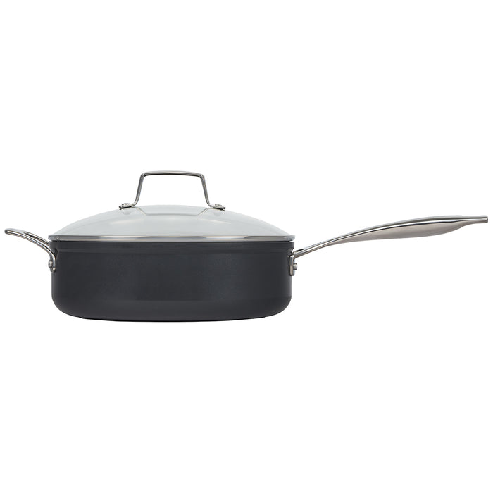 Le Creuset Essential Nonstick Ceramic 4.25 Quart Sauté Pan with Glass Lid