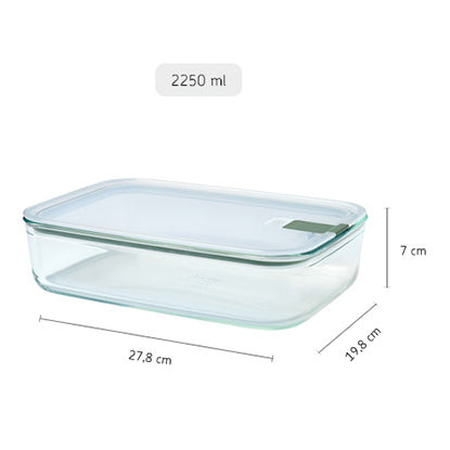 Mepal EASYCLIP Rectangular Glass Box 76oz