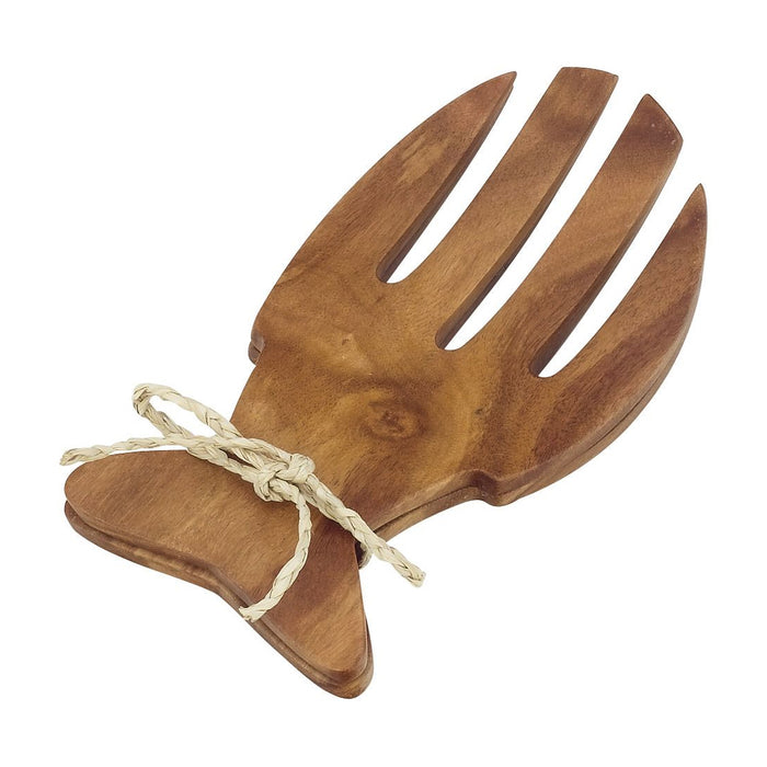 Pacific Merchants Acacia Wood 6.5" Salad Hands