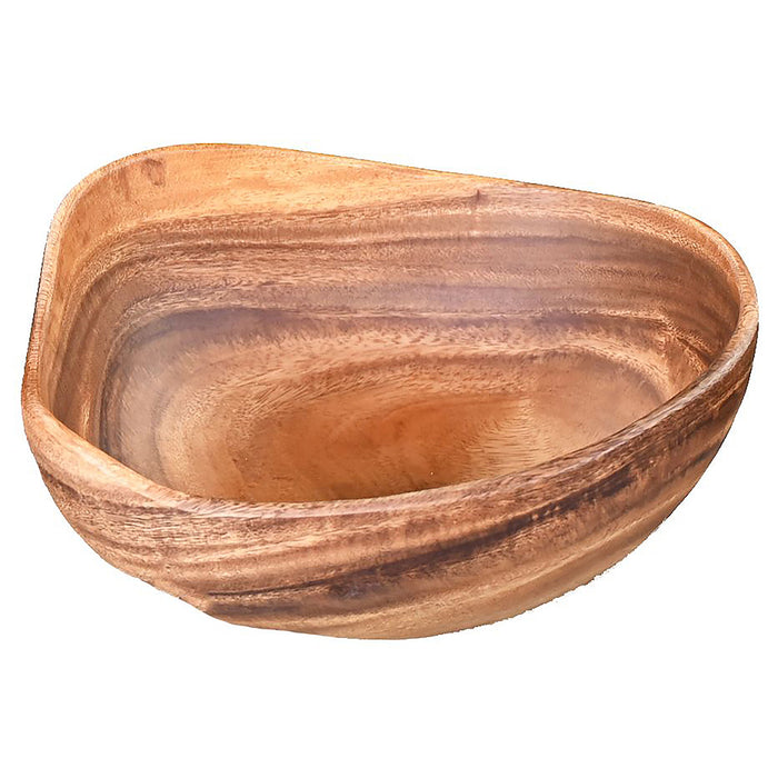 Pacific Merchants Acaciaware Rustic Bowl, 10"L x 8"W x 5"H