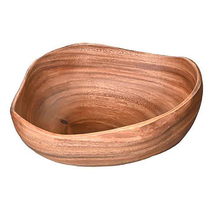 Pacific Merchants Acaciaware Rustic Bowl, 12"L x 10"W x 6"H