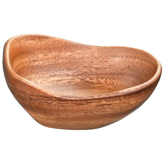 Pacific Merchants Acaciaware Rustic Bowl, 6"L x 4"W x 3"H