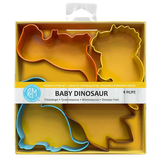 R & M Baby Dinosaur Cookie Cutters 4 PC Set