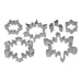 R&M Snowflake 8 Piece Cookie Cutter Set