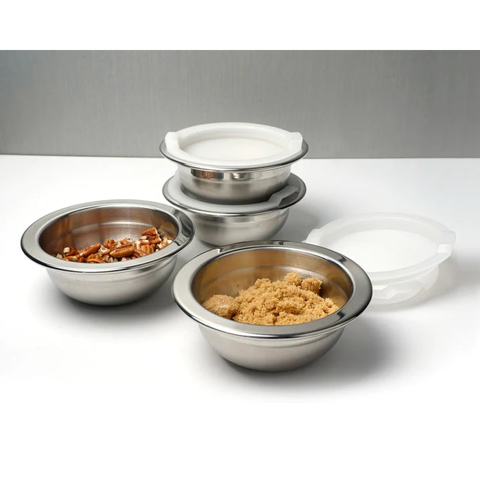 RSVP International Prep Bowls with Lids - Set of 4