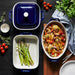 Staub Ceramic 4 Pc Mixed Baking Dish Set in Dark Blue