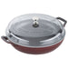 Staub Enameled Cast Iron 3.5 Qt Braiser with Glass Lid in Grenadine