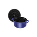 Staub Enameled Cast Iron 7 Quart Round Cocotte in Dark Blue