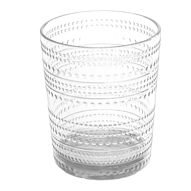 TarHong Beaded DOF Clear Glass 15.6 oz