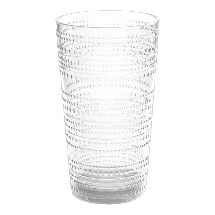 TarHong Beaded Jumbo Clear Glass 21 oz