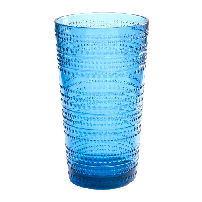 TarHong Beaded Jumbo Cobalt Blue Glass 21 oz