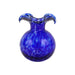 VIetri Hibiscus Glass Cobalt Tortoiseshell Bud Vase 