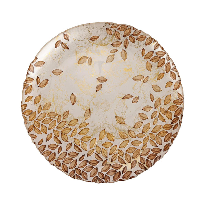 Vietri Autunno Glass Round Platter