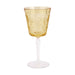 Vietri Barocco Amber Wine Glass