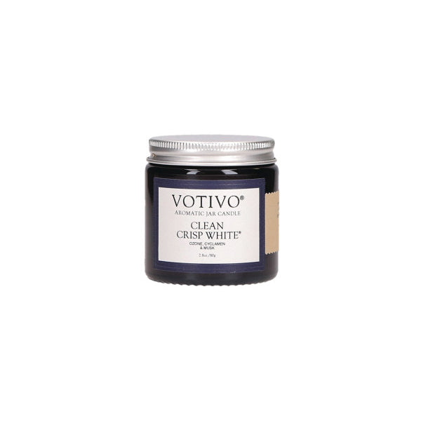 Votivo Clean Crisp White 2.8 oz Aromatic Jar Candle