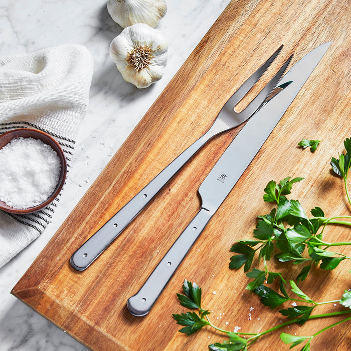 ZWILLING Porterhouse Carving Fork and Knife Set 