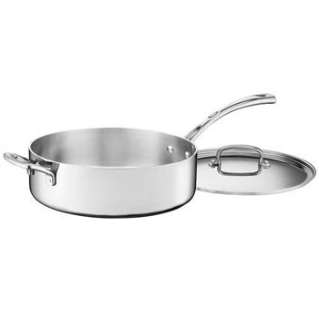 Classic Stainless Steel Saute Pan with Lid