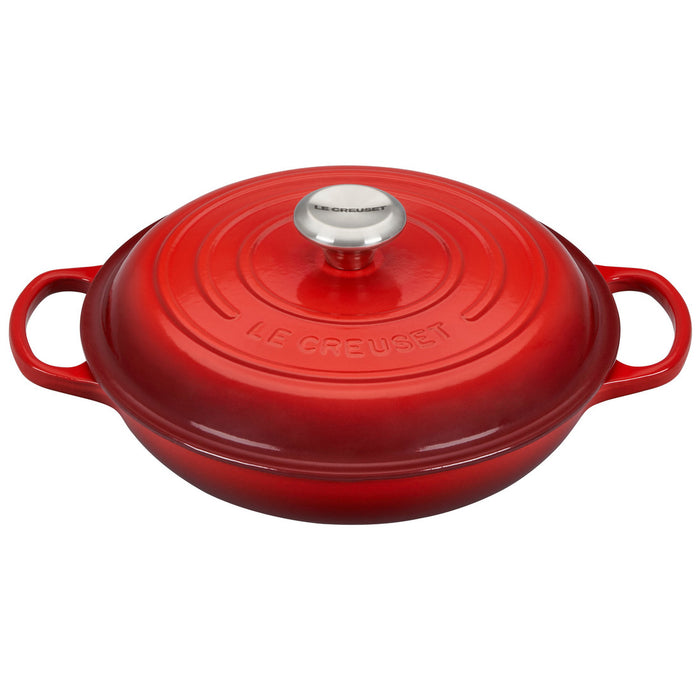 Le Creuset Enameled Cast Iron Signature 2 1/4 Quart Braiser in Cerise