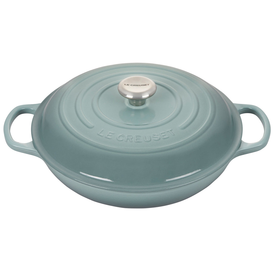 Le Creuset Enameled Cast Iron Olive Branch Braiser, 3 1/2-Qt.