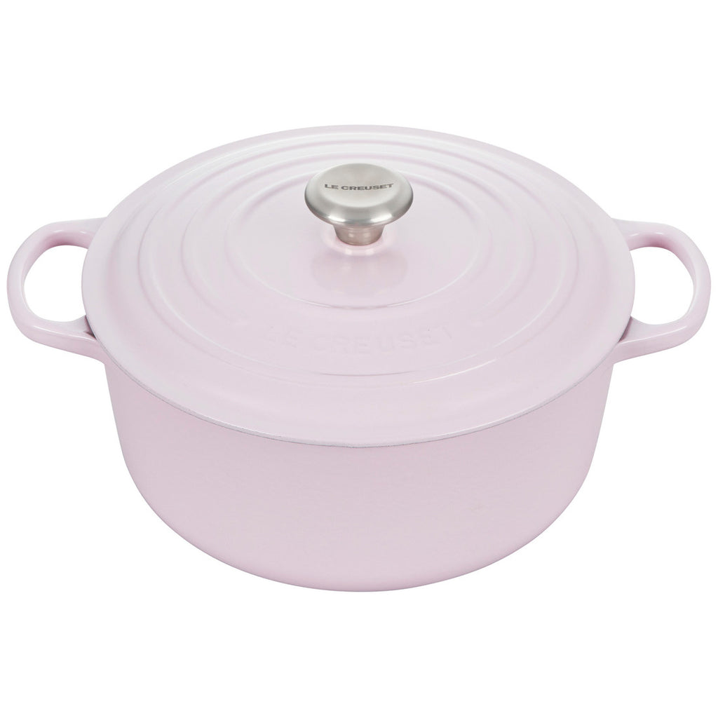 Le Creuset Enameled Cast Iron Signature 5 1/2 Quart Round Dutch Oven in  Oyster — Las Cosas Kitchen Shoppe