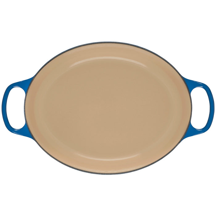 Enameled Cast Iron Oval Casserole Dish - 2 Quart