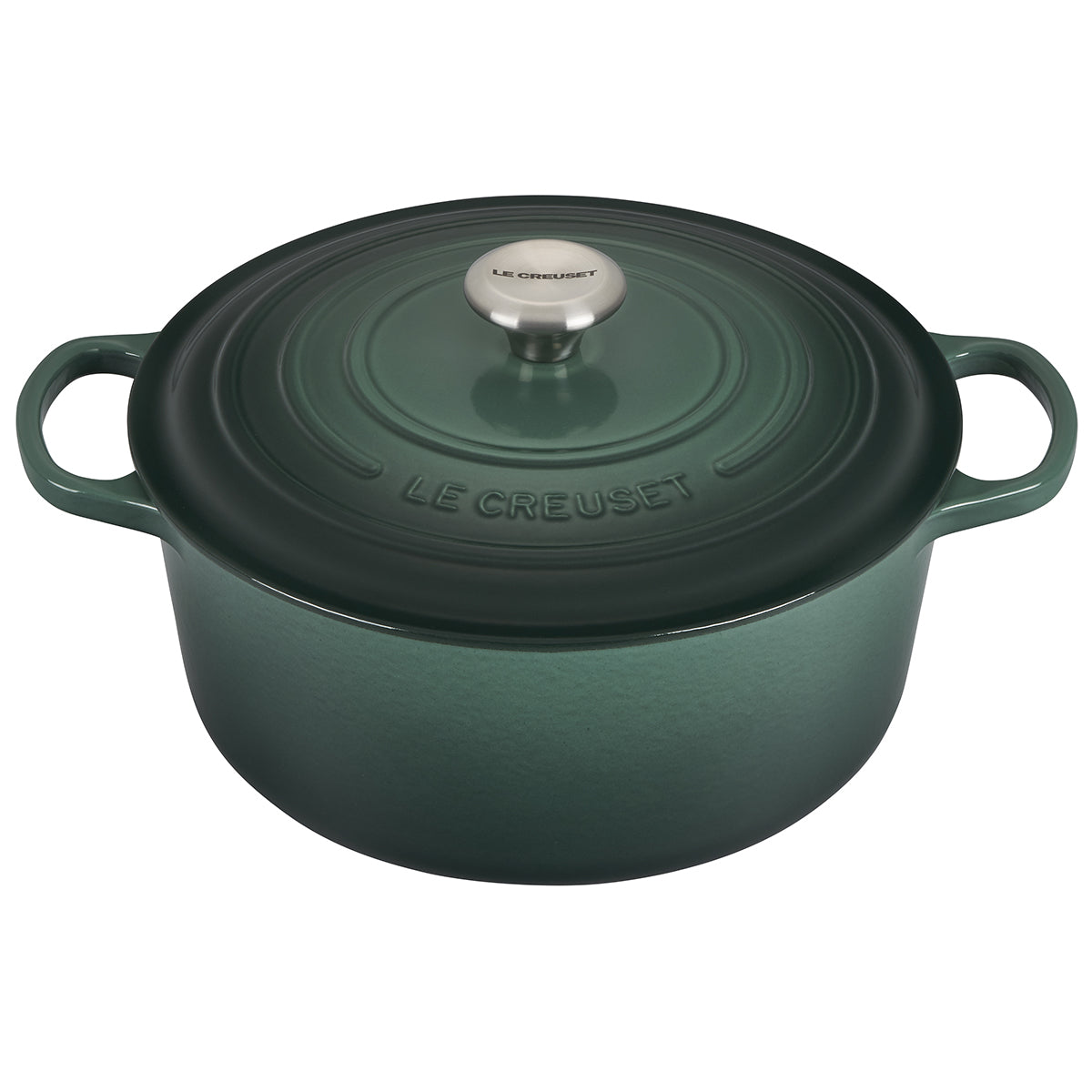 Le Creuset Enameled Cast Iron Signature Round Dutch Oven, 7.25 qt., Flame