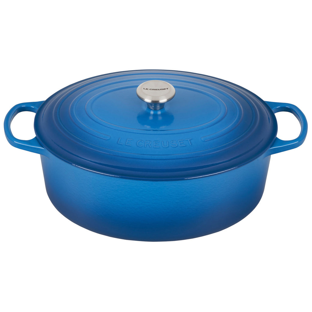 Buy the Le Creuset 9' 2Qt. Blue Enamel Cast Iron Sauce Pot with