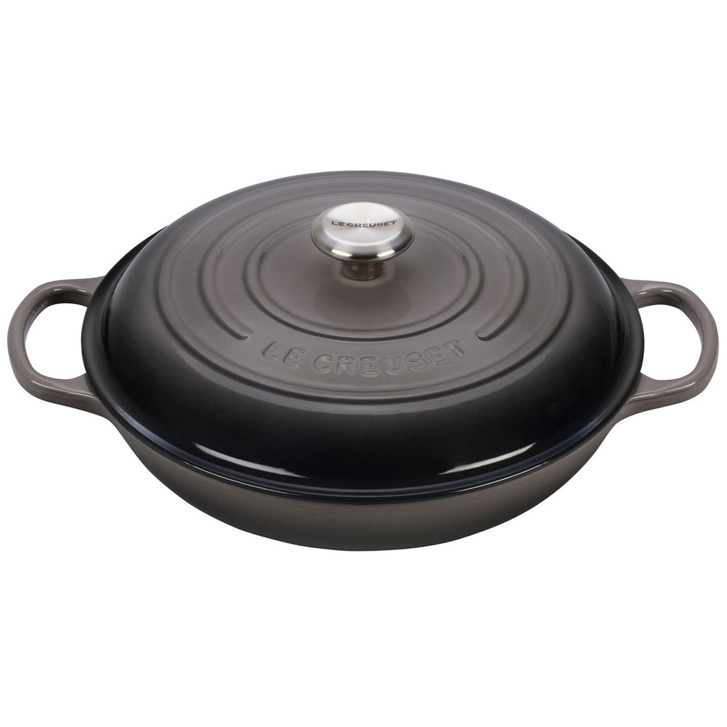 Le Creuset Enameled Cast Iron Signature 3 1/2 Quart Braiser in Meringue —  Las Cosas Kitchen Shoppe