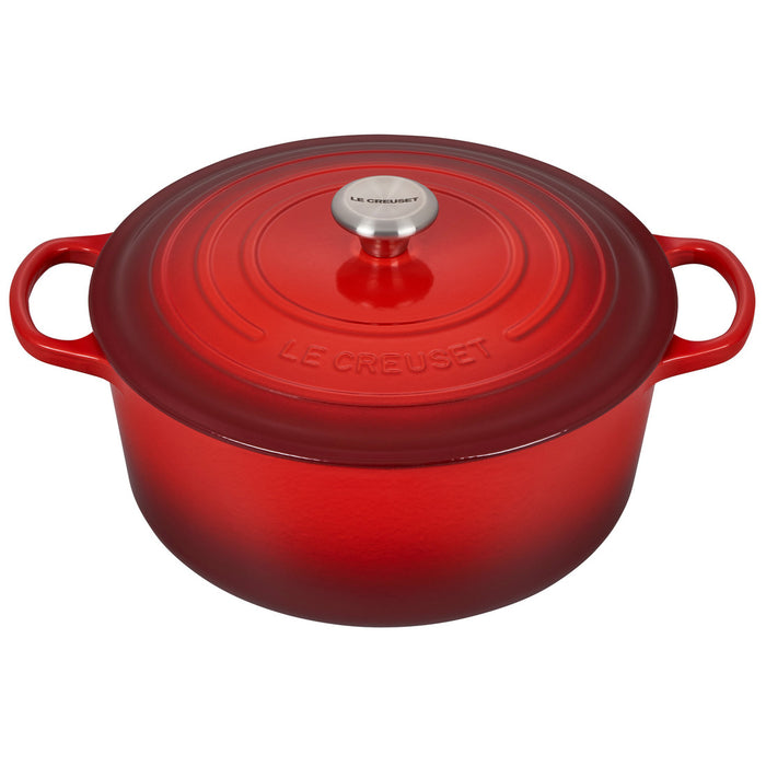 Le Creuset Signature 9-qt Round Dutch Oven with Stainless Steel