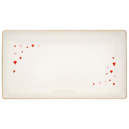 Le Creuset L'Amour Collection Loaf Pan, White with Heart Applique