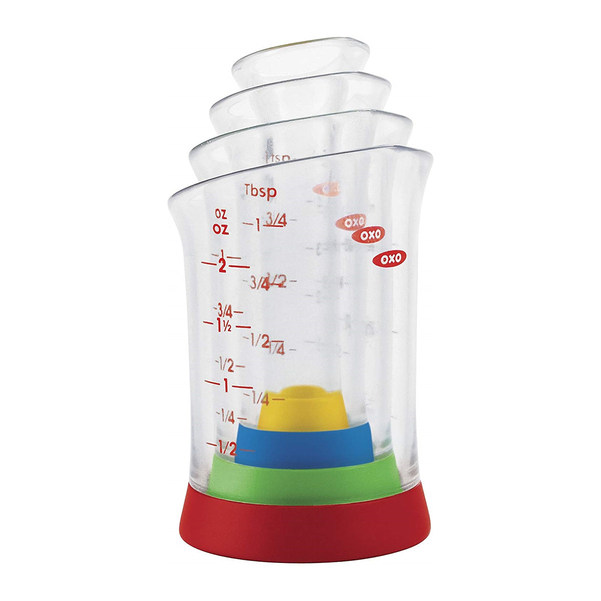 OXO Good Grips 4 Piece Mini Measuring Beakers Set — Las Cosas Kitchen Shoppe