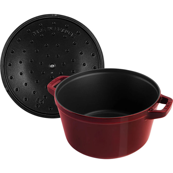 Staub Cast Iron 10-inch Fry Pan - Grenadine, Made in France