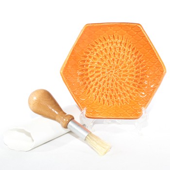 The Grate Plate Ceramic Grater: Red