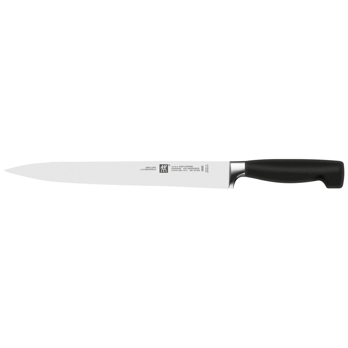 Zwilling J.A. Henckels Forged Four Star 10 Flexible Slicing Knife — Las  Cosas Kitchen Shoppe